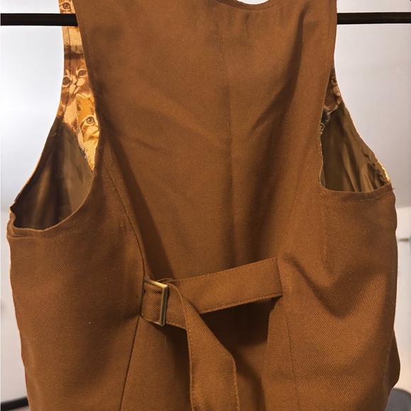 Cat Print Button-Up Vest - Picture 3 of 5